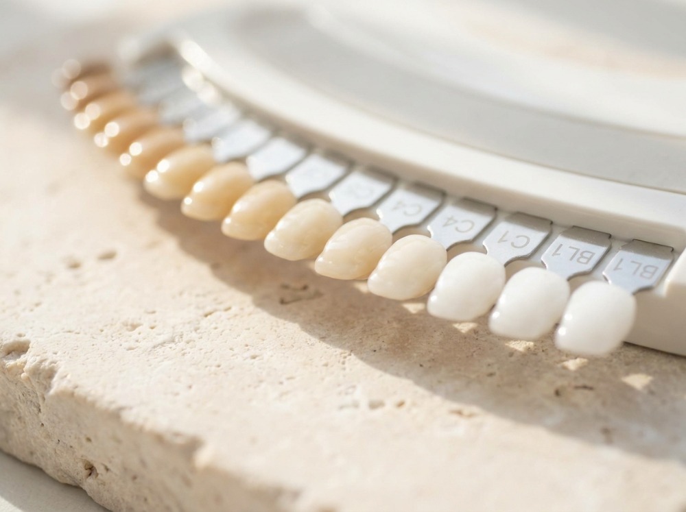 Tooth shade guide for whitening